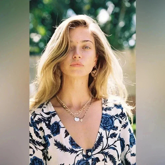 NWT ARNHEM Carolina Porcelain Maxi Dress Sz 4 US - Picture 4 of 13